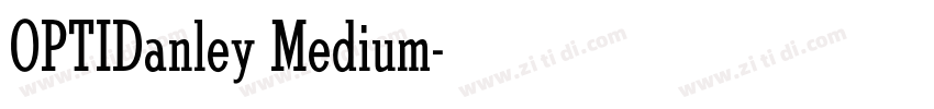 OPTIDanley Medium字体转换
